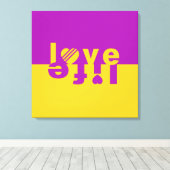 LIEBE LIFE-Leinwand Leinwanddruck (Insitu (Holzboden))