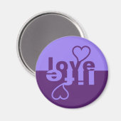 Liebe Life-Magnet Magnet (Vorderseite/Rückseite)