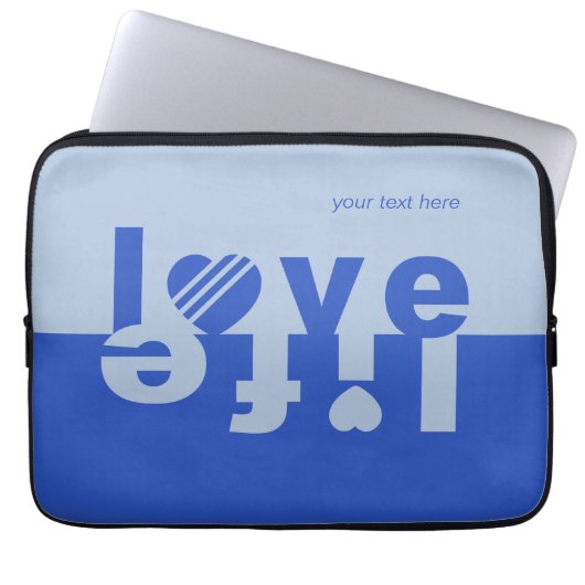 LIEBE LIFE Notebook-Ärmel Laptopschutzhülle (Vorderseite)