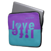 LIEBE LIFE Notebook-Ärmel Laptopschutzhülle (Vorderseite Links)