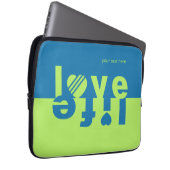 LIEBE LIFE Notebook-Ärmel Laptopschutzhülle (Vorne Rechts)