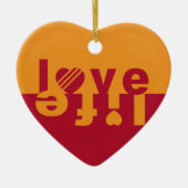 LIEBE LIFE-Ornamente Keramik Ornament (Vorne)