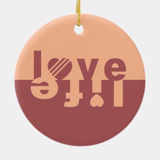 LIEBE LIFE-Ornamente Keramikornament (Hinten)