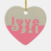 LIEBE LIFE-Ornamente Keramikornament (Vorne)