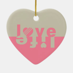 LIEBE LIFE-Ornamente Keramikornament