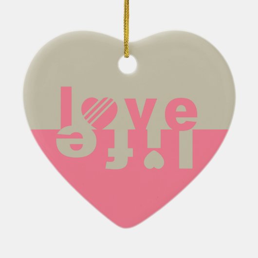 LIEBE LIFE-Ornamente Keramikornament (Hinten)