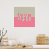 LIEBE LIFE-Plakat Poster (Küche)
