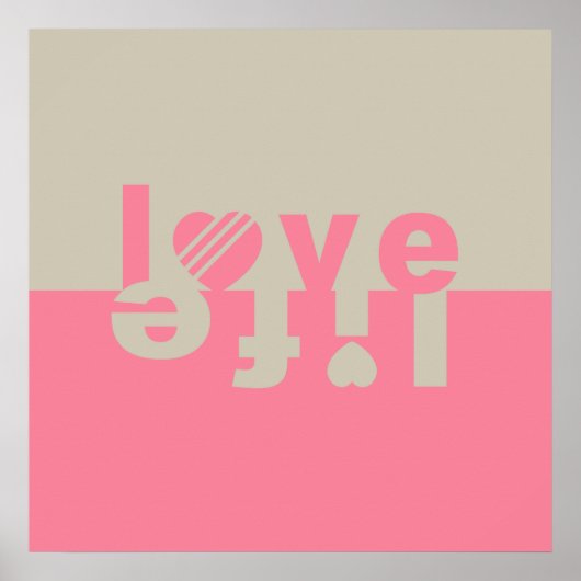 LIEBE LIFE-Plakat Poster (Vorne)