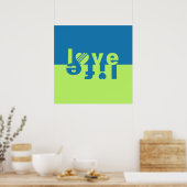 LIEBE LIFE-Plakat Poster (Küche)