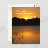 Liebe Life schätzt Inspiration Motivation Zitat Postkarte (Vorne/Hinten)
