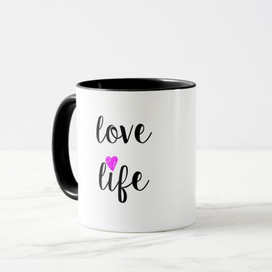 Liebe Life Tasse (Vorderseite Links)