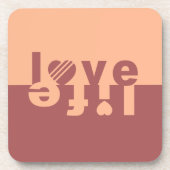 LIEBE LIFE-Untersetzer Getränkeuntersetzer (Vorderseite)