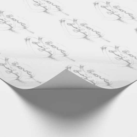 Liebe Life Wrapping Paper Geschenkpapier (Ecke)