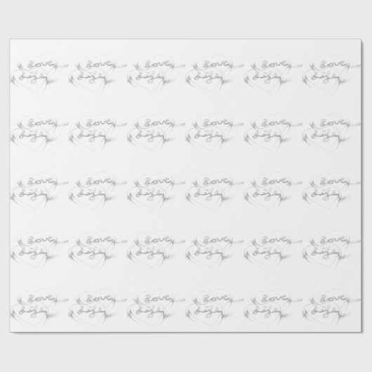 Liebe Life Wrapping Paper Geschenkpapier (Flach)