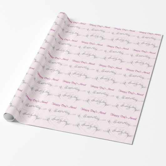 Liebe Life Wrapping Paper Geschenkpapier (Ungerollt)