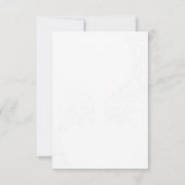 Liebe Light Blue Hot Air Ballon Save The Date (Rückseite)