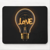 Liebe Light Bulle Mousepad (Vorne)