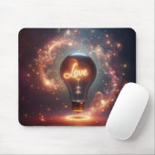 Liebe Light Bulle Mousepad (Mit Mouse)
