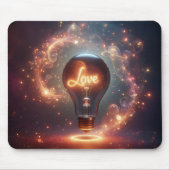 Liebe Light Bulle Mousepad (Vorne)