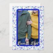 Liebe & Light Foto Hanukkah Card Feiertagskarte (Vorne/Hinten)