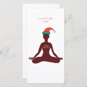 Liebe Light Happy Yoga New year Einladung Card (Vorne/Hinten)