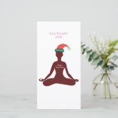 Liebe Light Happy Yoga New year Einladung Card (Stehend Vorderseite)
