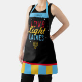 Liebe Light Latkes Black Hanukkah Funny Quote Schü Schürze (InSitu)