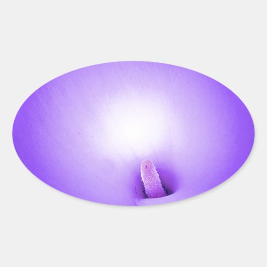 Liebe Light, Lilie_ Ovaler Aufkleber (Vorderseite)