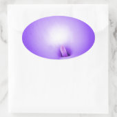 Liebe Light, Lilie_ Ovaler Aufkleber (Tasche)