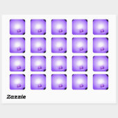Liebe Light, Lilie_ Quadratischer Aufkleber (Blatt)