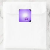 Liebe Light, Lilie_ Quadratischer Aufkleber (Tasche)
