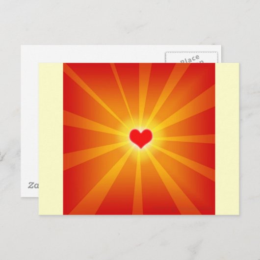 Liebe Light Shine Line Postkarte (Vorne/Hinten)