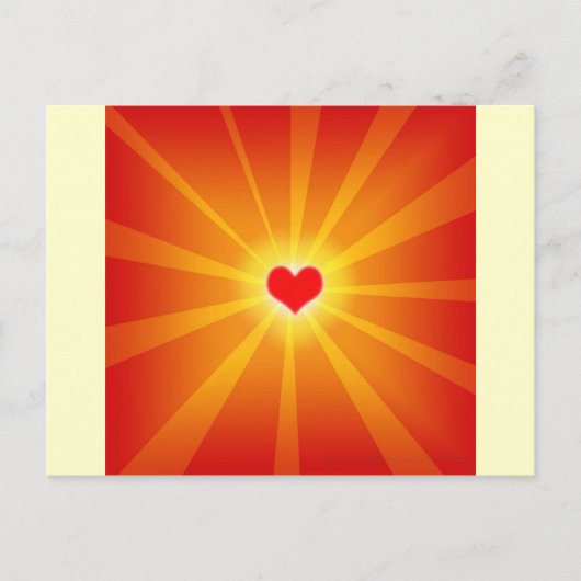 Liebe Light Shine Line Postkarte (Vorderseite)