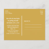 LIEBE Lighted Rustic Sign Foto Retten Datum Postka Ankündigungspostkarte (Rückseite)