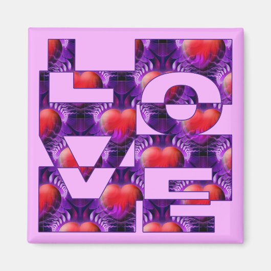 LIEBE | Lightpink Magnet (Vorne)