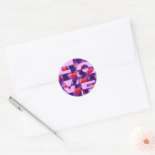 LIEBE | Lightpink Runder Aufkleber (Umschlag)