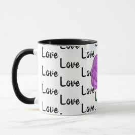 Liebe Lila Blume Tasse