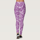 Liebe Lila Leggings oder Farben auswählen (Rückseite)