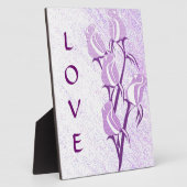 Liebe Lila Rose Fotoplatte (Seite)