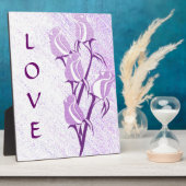 Liebe Lila Rose Fotoplatte (Seite)