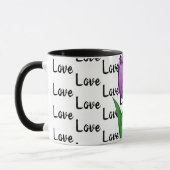 Liebe Lila Tulip Tasse (Links)