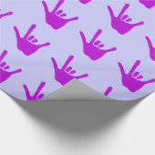 Liebe Lila Wrapping Paper Geschenkpapier (Ecke)