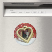 Liebe, Lilo - Herzkatze / Kitten Magnet (In Situ (Geschirrspüler))