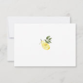 Liebe Limoncello Cocktail Brautparty Dankeskarte (Rückseite)