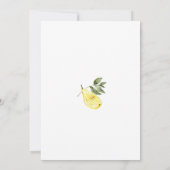 Liebe Limoncello Cocktail Brautparty Einladung (Rückseite)