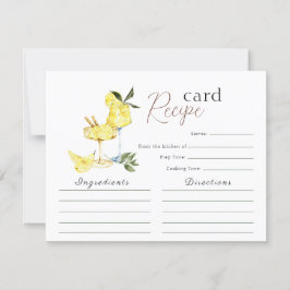 Liebe Limoncello Cocktail Brautparty Rezept Karte