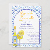 Liebe & Limoncello Italienisches Cocktail Brautpar Einladung (Vorderseite)