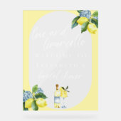 Liebe Limoncello Italienisches handgeschriebenes B Acrylschild (Vorderseite)