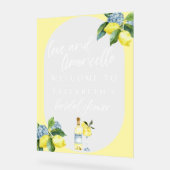 Liebe Limoncello Italienisches handgeschriebenes B Acrylschild (Winkel)