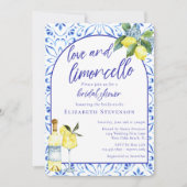 Liebe Limoncello Italienisches handgeschriebenes B Einladung (Vorderseite)